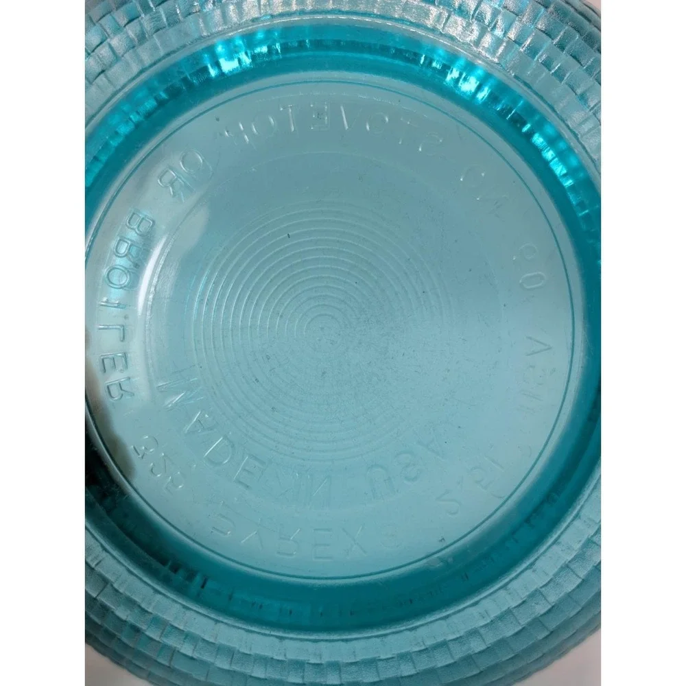 Pyrex glass peacock